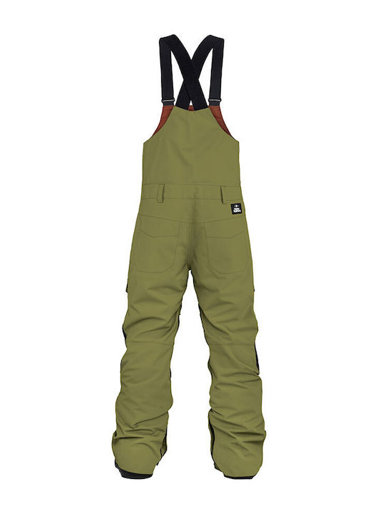 Horsefeathers Medler OM296H Men's Dungarees for Ski & Snowboard Green