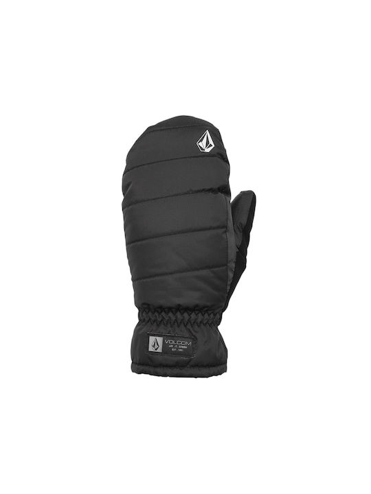 Volcom Puff Puff Mittens Παιδικά Γάντια Σκι & Snowboard Μαύρα