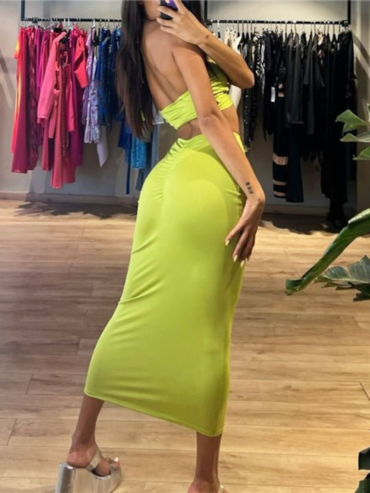 Set Mit Hohe Taille Damenrock Grün