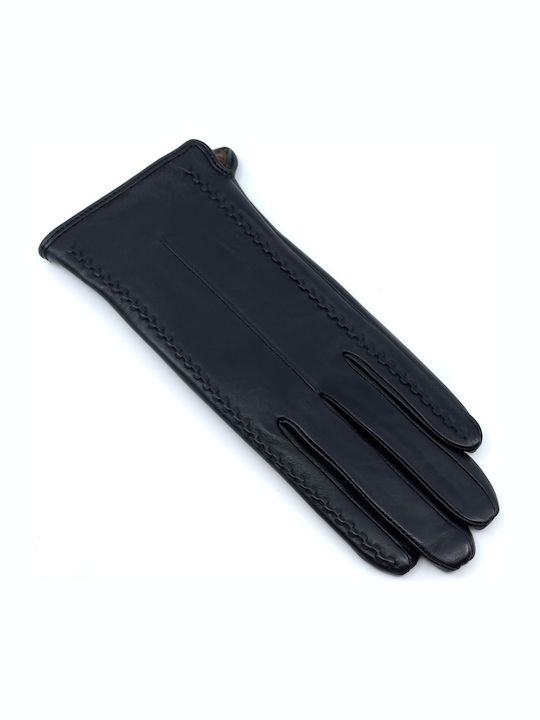 Women's Leather Touch Gloves Black