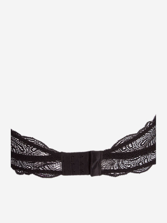 Norddiva Lace Underwear Set with Bralette & Brazil Black