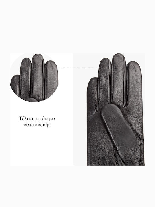 Women's Leather Touch Gloves Black