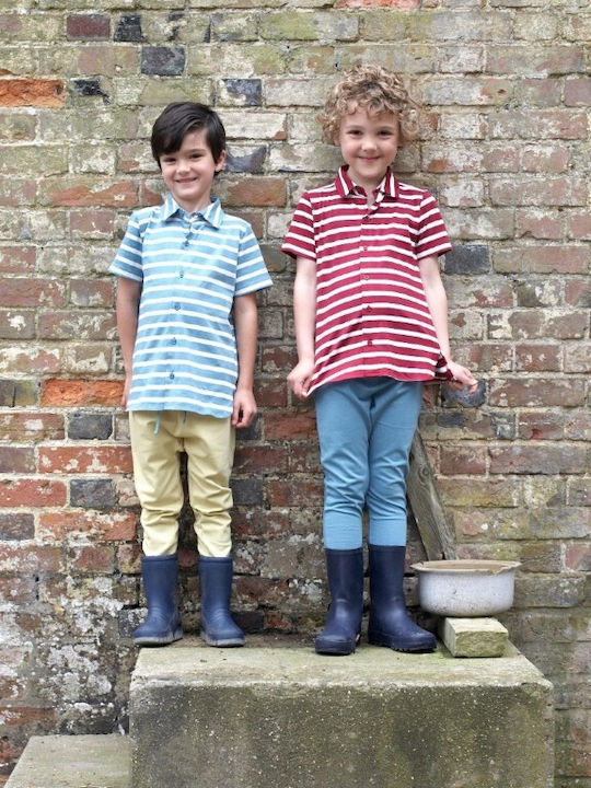 Pigeon Kids Striped Shirt Red