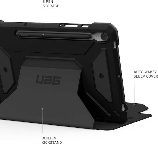 UAG Metropolis SE Flip Cover Ανθεκτική Μαύρη (Galaxy Tab S9)