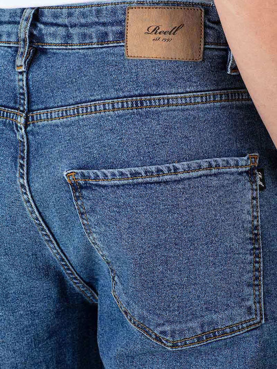Pantalon De Blugi Elastic Pentru Bărbați Cu Croială Regular Culoare Albastru Mediu