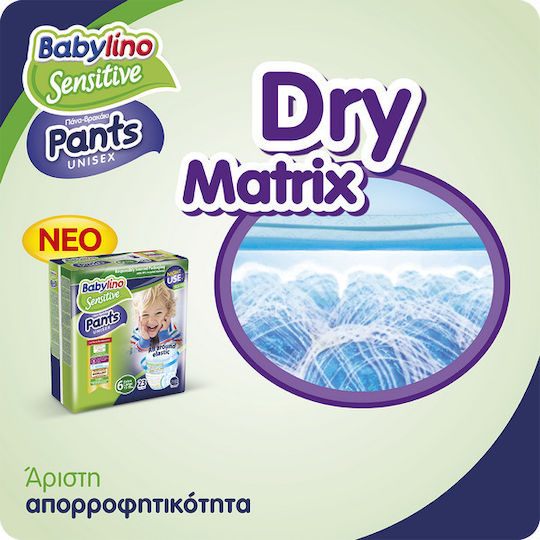Babylino Diaper Pants Sensitive No 6 for 13-18kg 23 Pieces