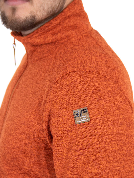 Tim Ανδρική Ζακέτα Fleece Πορτοκαλί