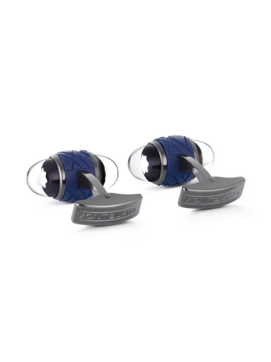 Mont Blanc Starwalker Cufflinks of Steel Blue