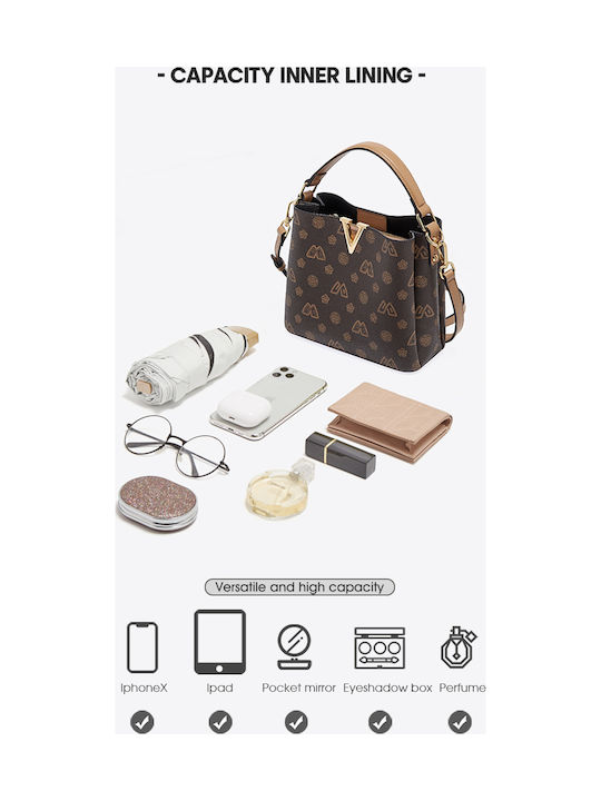 Geantă de damă Tote De mână Maro