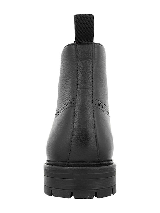 Damenstiefel Brogue Schwarz