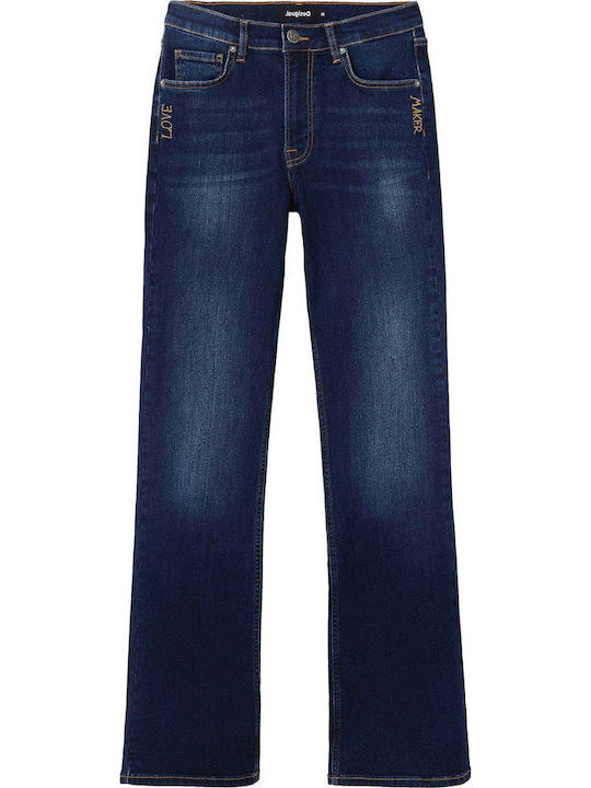 Dublin Women's Jeans Pants Flared Dark Blue