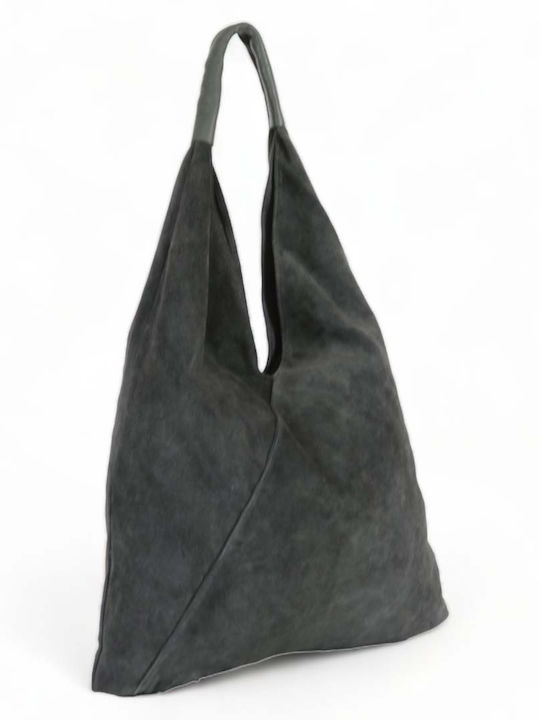 Passaggio Leather Leather Women's Bag Shopper Shoulder Gray