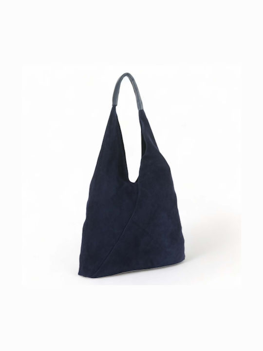 Passaggio Leather Leather Women's Bag Shopper Shoulder Blue