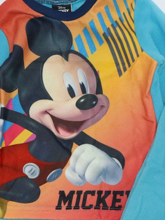 Disney Παιδική Πιτζάμα Χειμωνιάτικη Fleece Γαλάζια Mickey Mouse Disney Παιδική Πιτζάμα Χειμωνιάτικη Fleece Γαλάζια Mickey Mouse