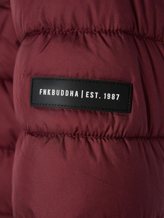 Lungă Jachetă de femei Puffer Burgundy