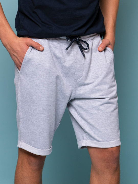 Sportliche Herrenshorts Silber