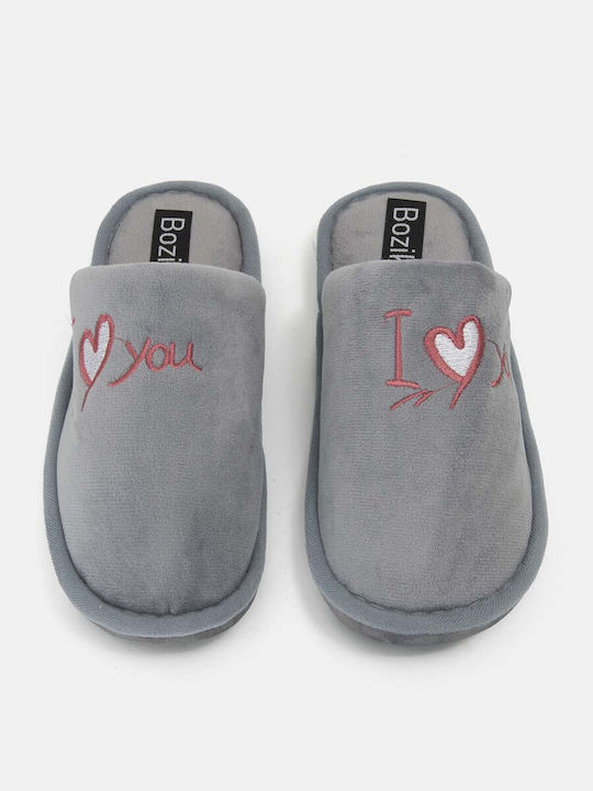 Bozikis Women's Slippers Gray