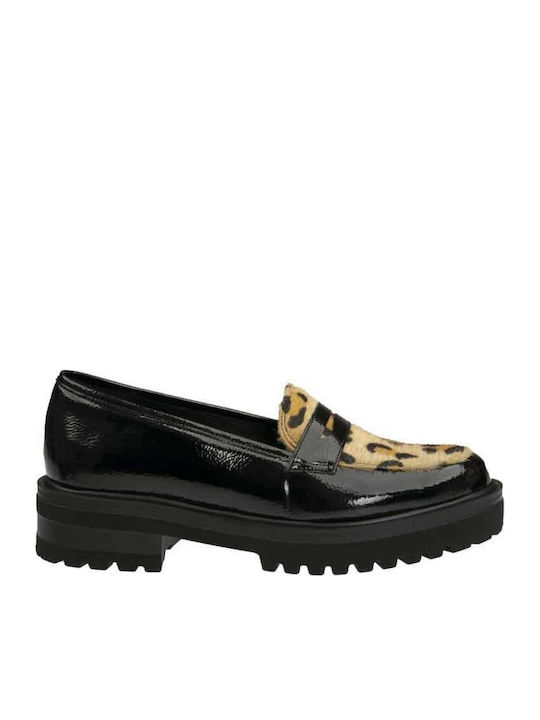 Γυναικεία Μοκασίνια Black/Leopard