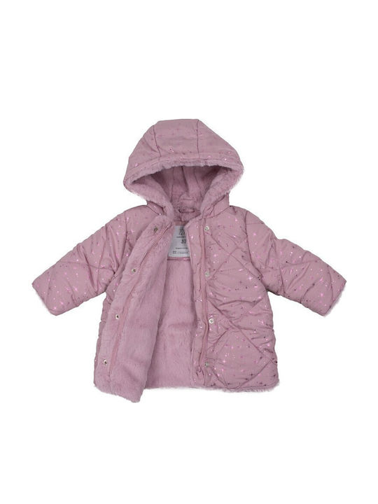 Kids' Casual Jacket with Lining & Hood Lilac