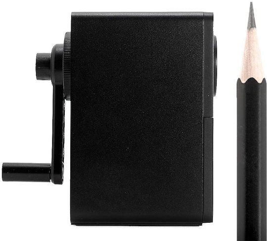 Blackwing Metallisch Anspitzer Schwarz mit Kurbel 1Stück