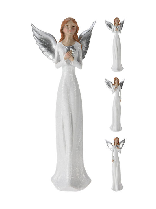 Διακοσμητικός Christmas Angel Ornament White 5.3x8.7cm