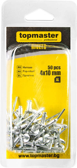 Topmaster Aluminum Rivet 4/10mm 50pcs