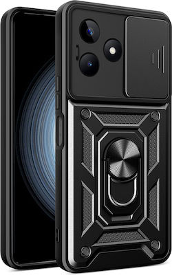 Techsuit Shield Back Cover Black (Realme C53)