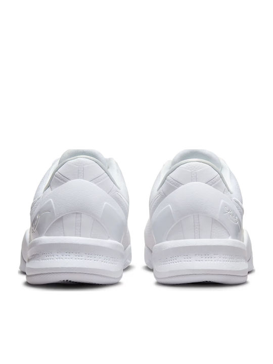 Kobe 8 Protro Niedrig Basketballschuhe Weiß