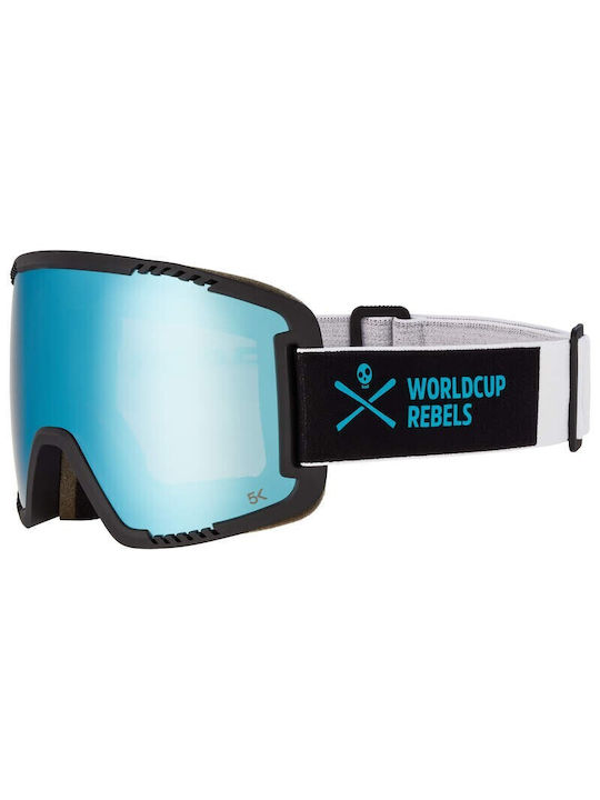 Head Ski & Snowboard Goggles Kids Blue with Lens in Blue Color