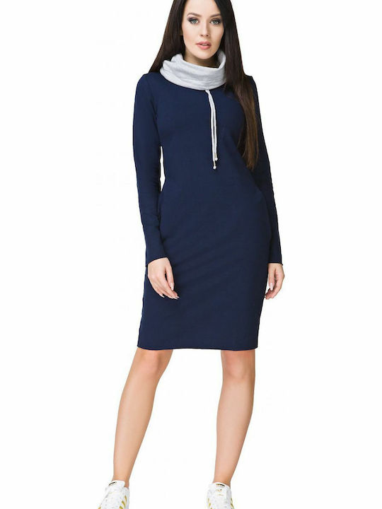 Tessita Maxi Dress Turtleneck Dark blue