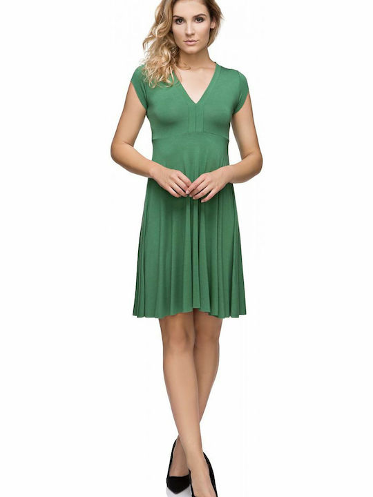 Tessita Mini Evening Dress Green T146/6