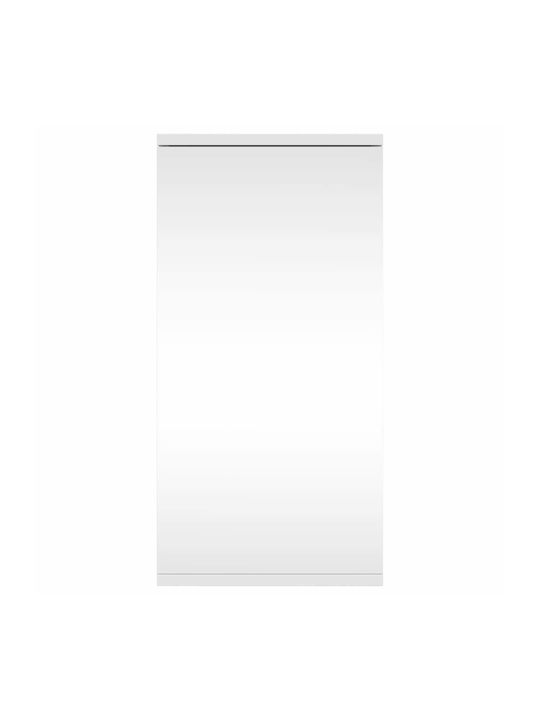 vidaXL Bathroom Mirror with Shelf & Cabinet 30x24cm White