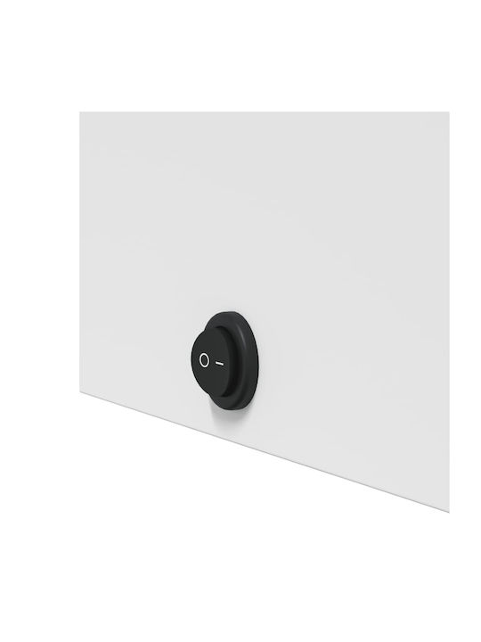 vidaXL Καθρέπτης Μπάνιου Led με Ράφι & Ντουλάπι 60x13cm Λευκός