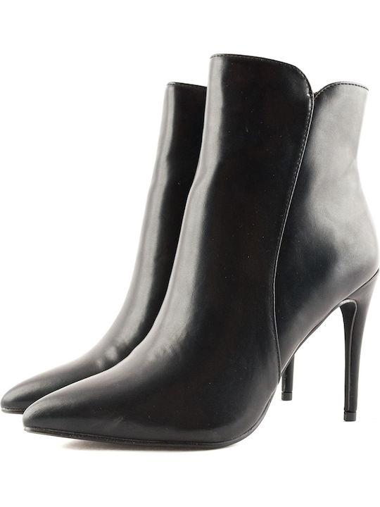 La Coquette Damen Chelsea Stiefeletten mit hohem Absatz Schwarz