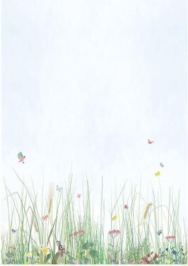 Mimi'lou Kids Wallpaper Fabric Mon Jardin