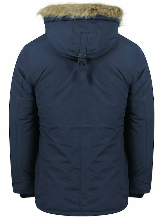 Le Shark Men's Winter Parka Jacket Blue