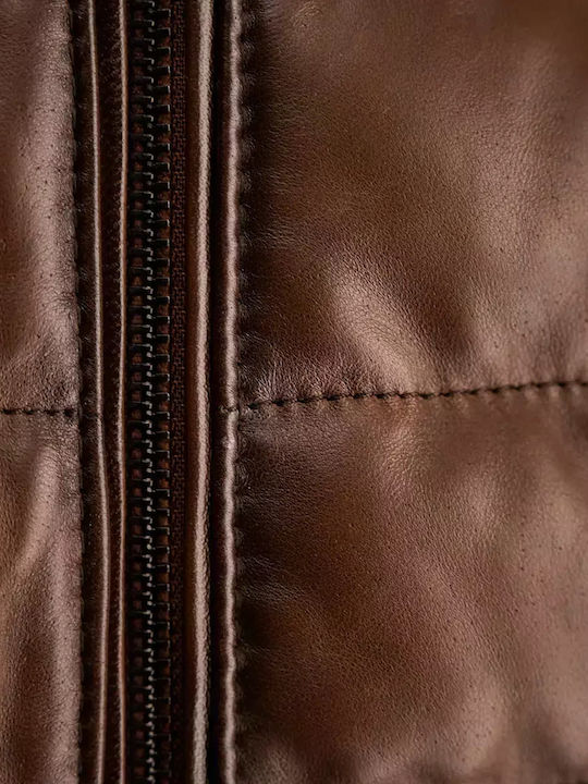 Leather Jacket Tabac Brown