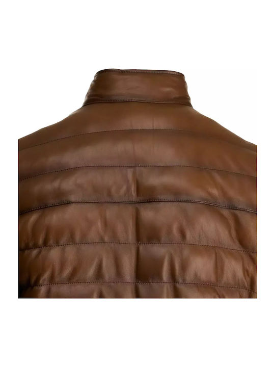 Leather Jacket Tabac Brown