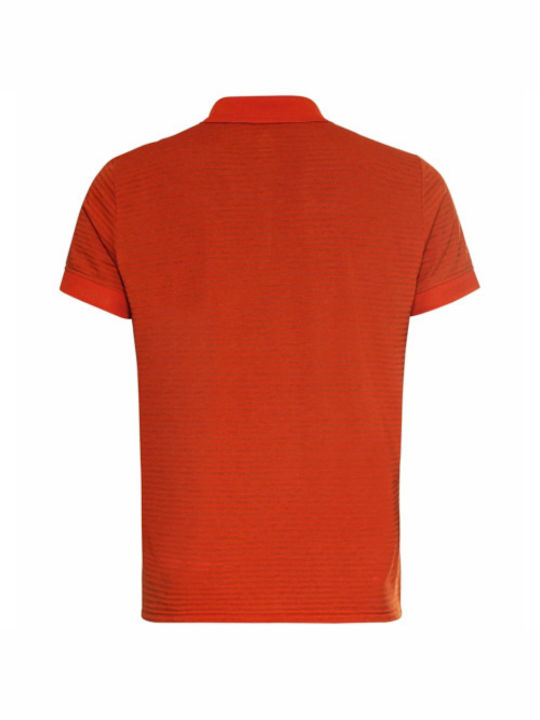 Odlo Outdoor Men's Athletic Short Sleeve Blouse Polo Orange