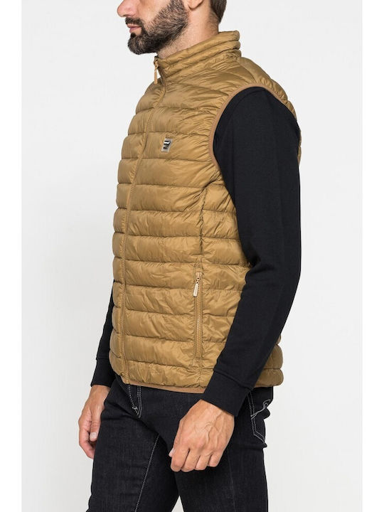 Carrera Jeans Fără mâneci Geacă pentru bărbați Puffer Impermeabil Yellow