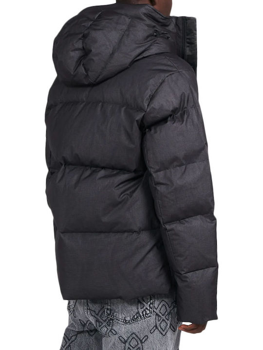 Χειμωνιάτικο Μπουφάν Puffer Αντιανεμικό Γκρι