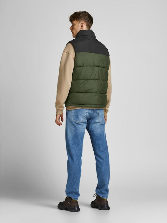 Jack & Jones Men's Sleeveless Jacket ΜΑΥΡΟ