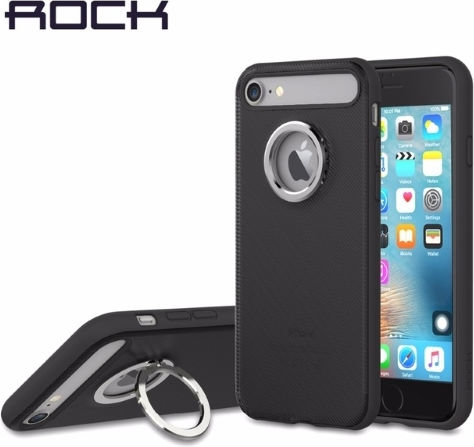 Rock M2 Ring Holder Back Cover Πλαστικό Μαύρο (iPhone SE 2022/2020)