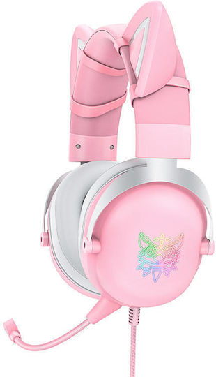 Onikuma X11 Over Ear Gaming Headset with Connection 3.5mm Pink