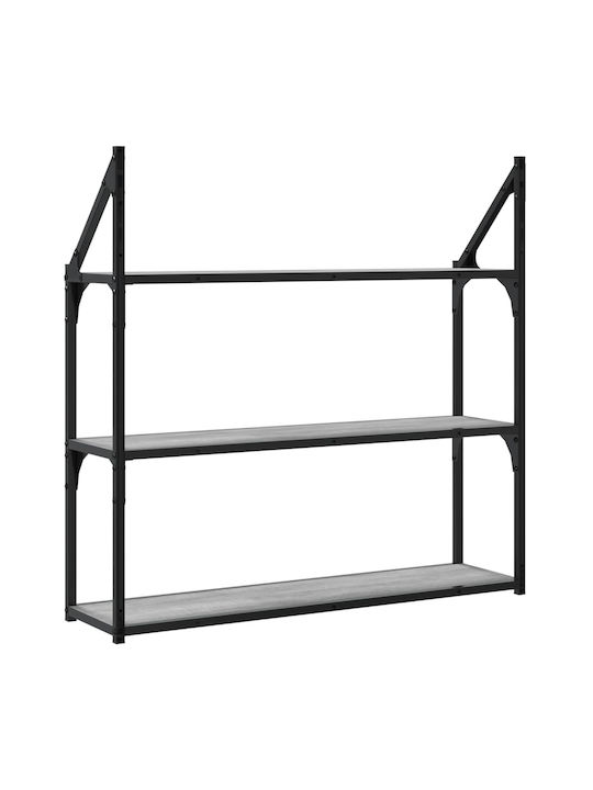 Grey Sonoma Wall Shelf 80x21x78.5cm