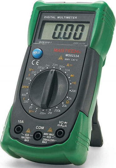 Mastech MS8233A Ψηφιακό Πολύμετρο με Buzzer με Μέτρηση AC / DC / Αντίστασης