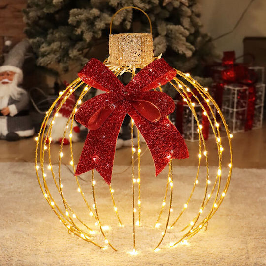 Aca Illuminated Christmas Figure Ball Gold 60x60x3cm
