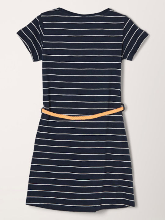 S.Oliver Kids Dress Striped Navy Blue