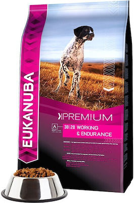 Eukanuba Premium Working & Endurance 15kg Hrană Uscată pentru Câini Adulți cu Pui