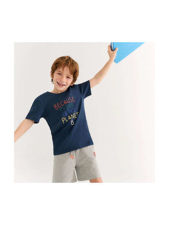 Ecoalf Kids T-shirt Navy Blue